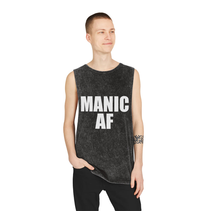 Manic AF Stonewash Tank Top