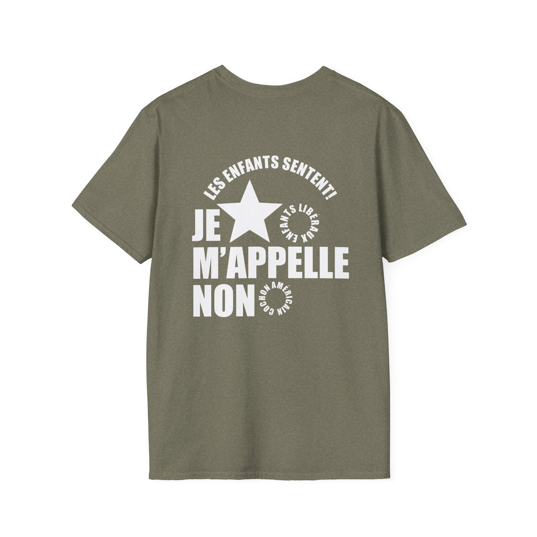 Green Shirt With French Writing