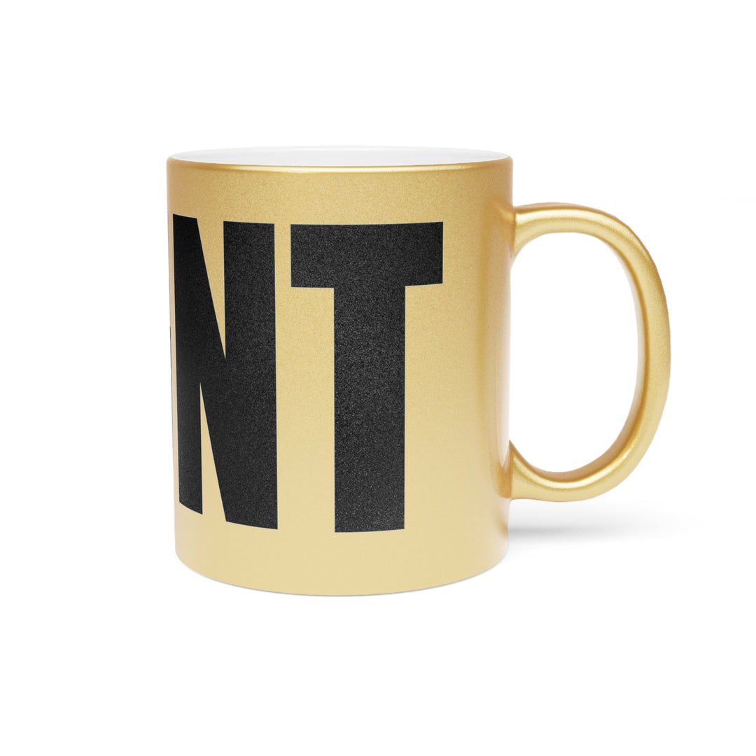 Gold Cunt Metallic Coffee Mug