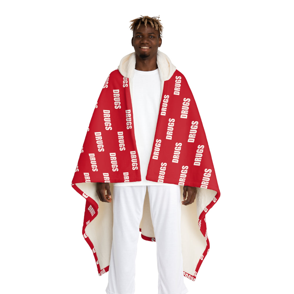 Red Drugs Hooded Fleece Sherpa 