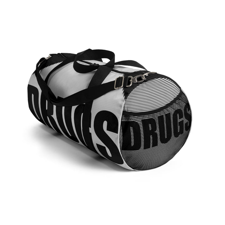 Gray Drugs Duffel Bag With Pocket