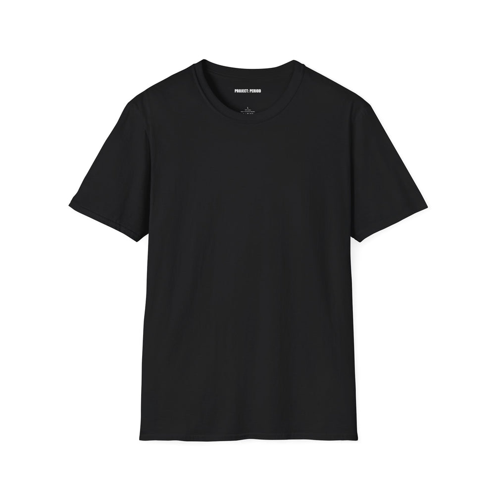 Black With French Writing Tee Shirt 