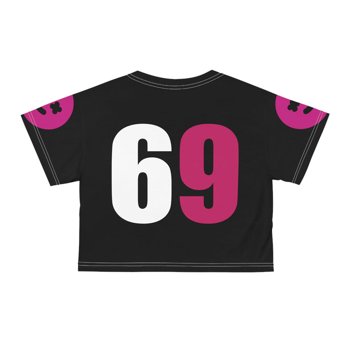 Molly 69 Crop Top Pink And Black