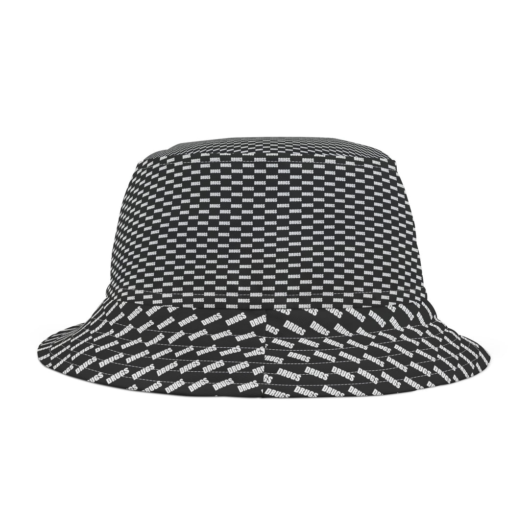 Drugs Black And White Bucket Hat