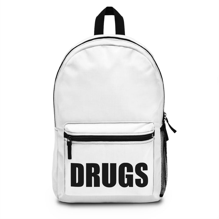 Drugs White And Black Backpack