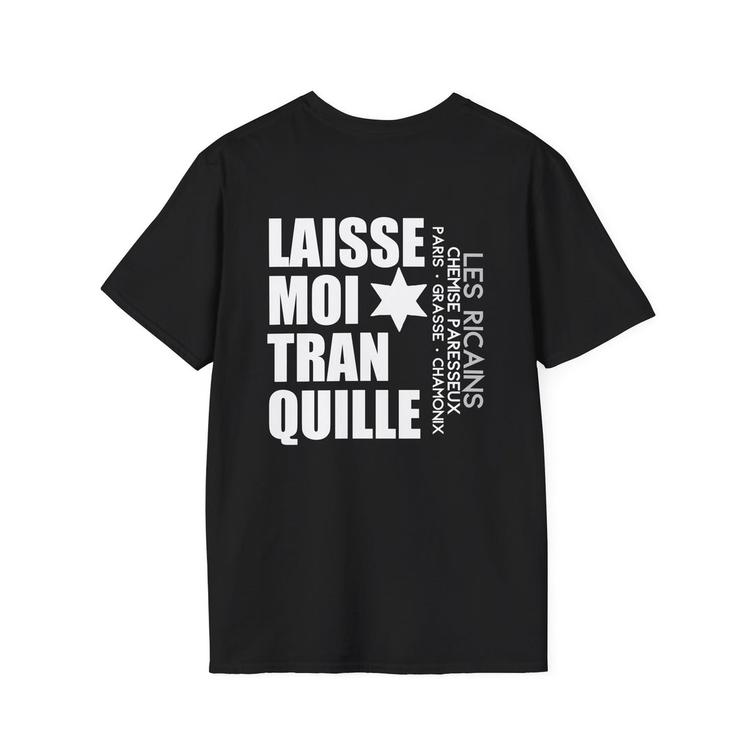 Black French Writing Shirt 