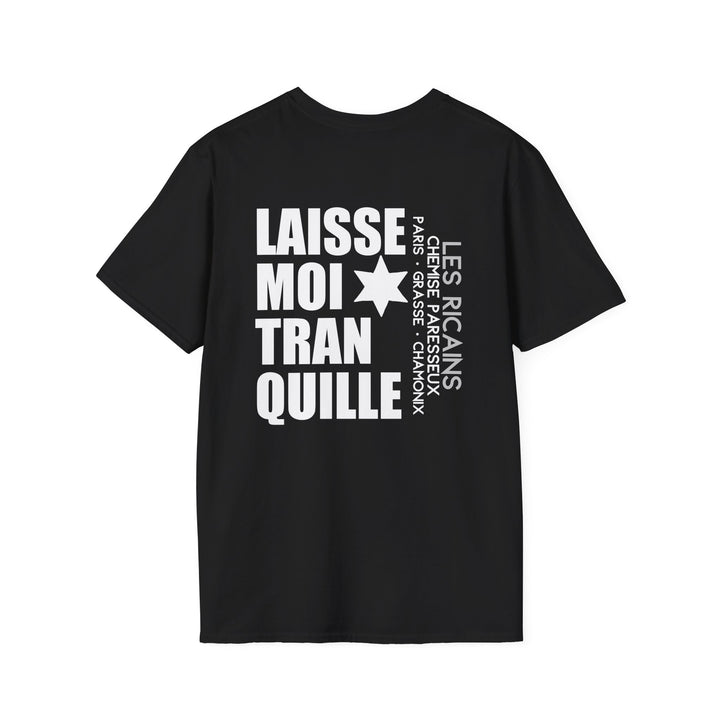 Black French Writing Shirt 