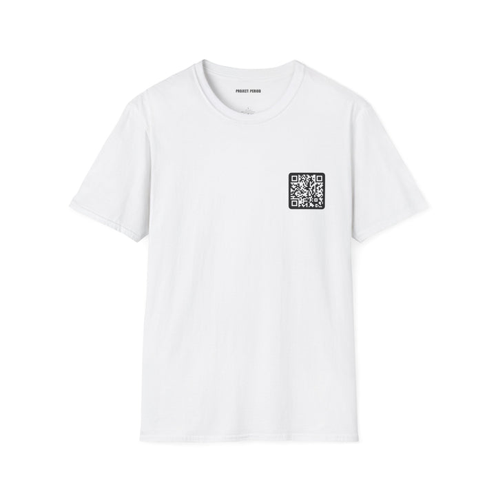 White Surprise QR Code Shirt