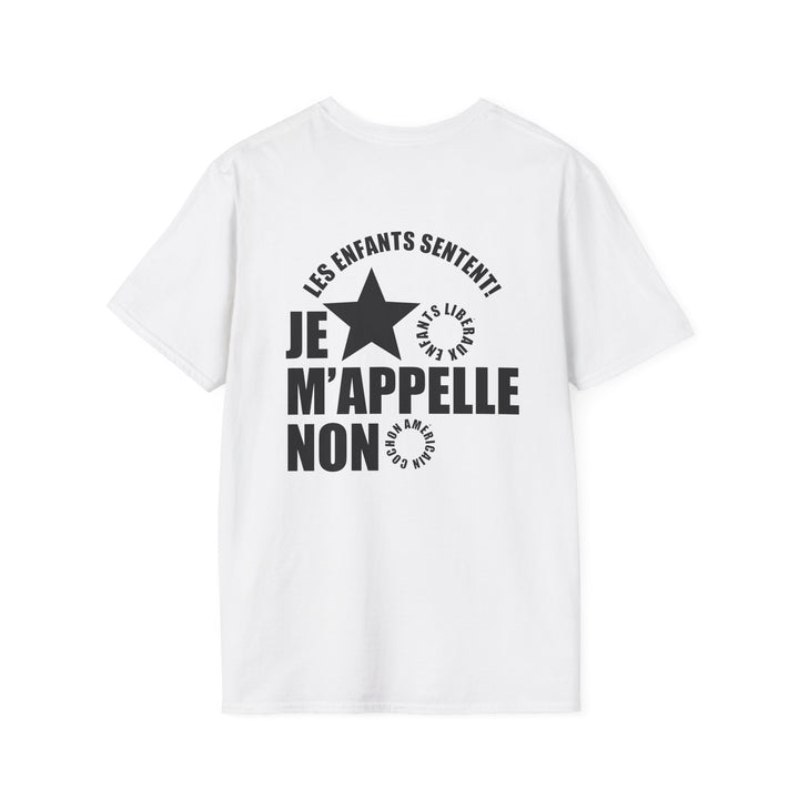 White Graphic French Writing Shirt 