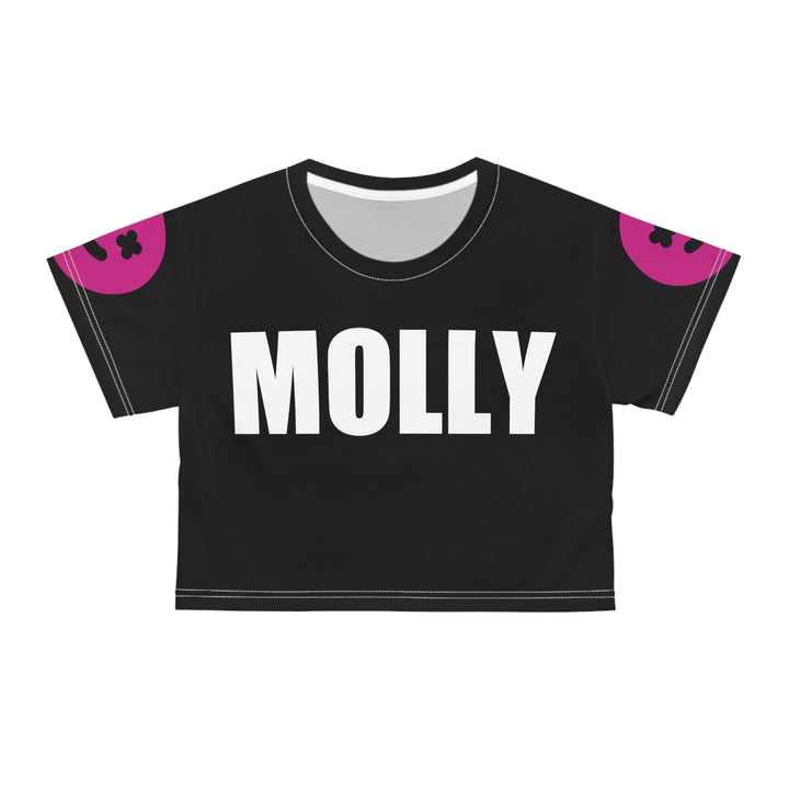 Molly Crop Top Pink And Black