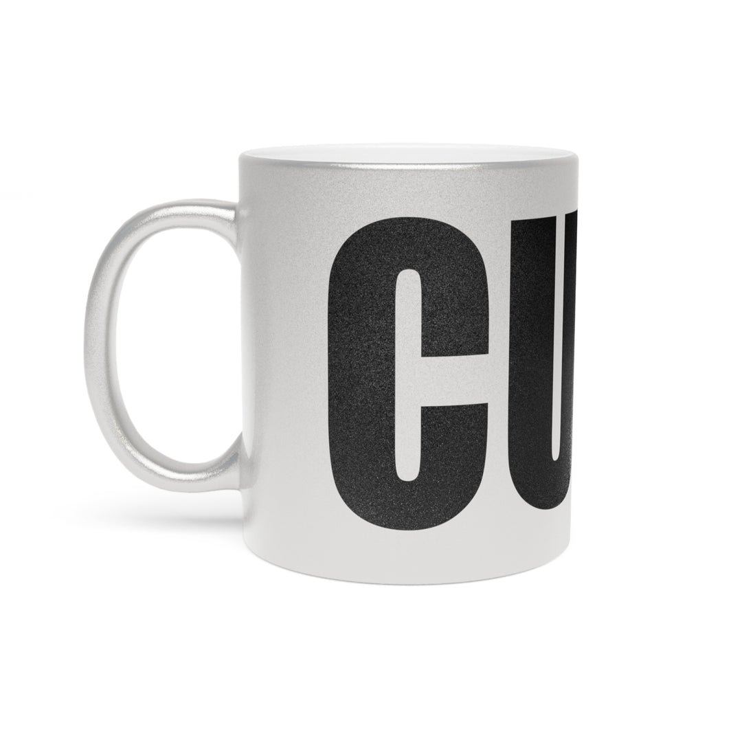 Silver Metallic Cunt Mug