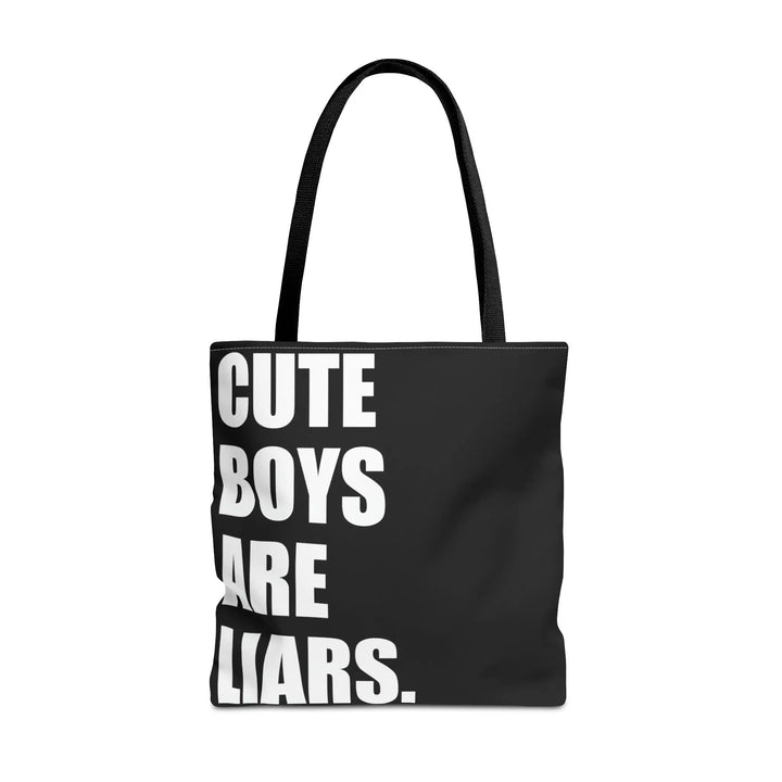 Cute Boys Are Liars Tote Bag With Black Handle