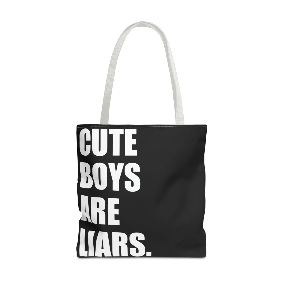 Cute Boys Are Liars Tote Bag With White Handle