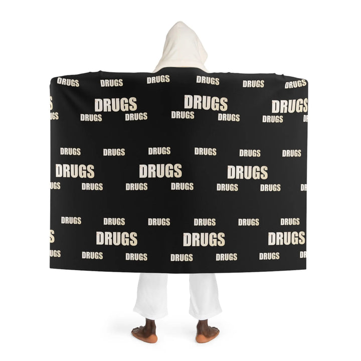 Drugs Black And Cream Hooded Sherpa