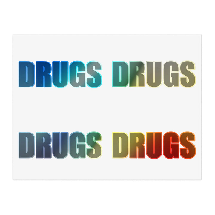 Drugs Sticker Sheets Holographic