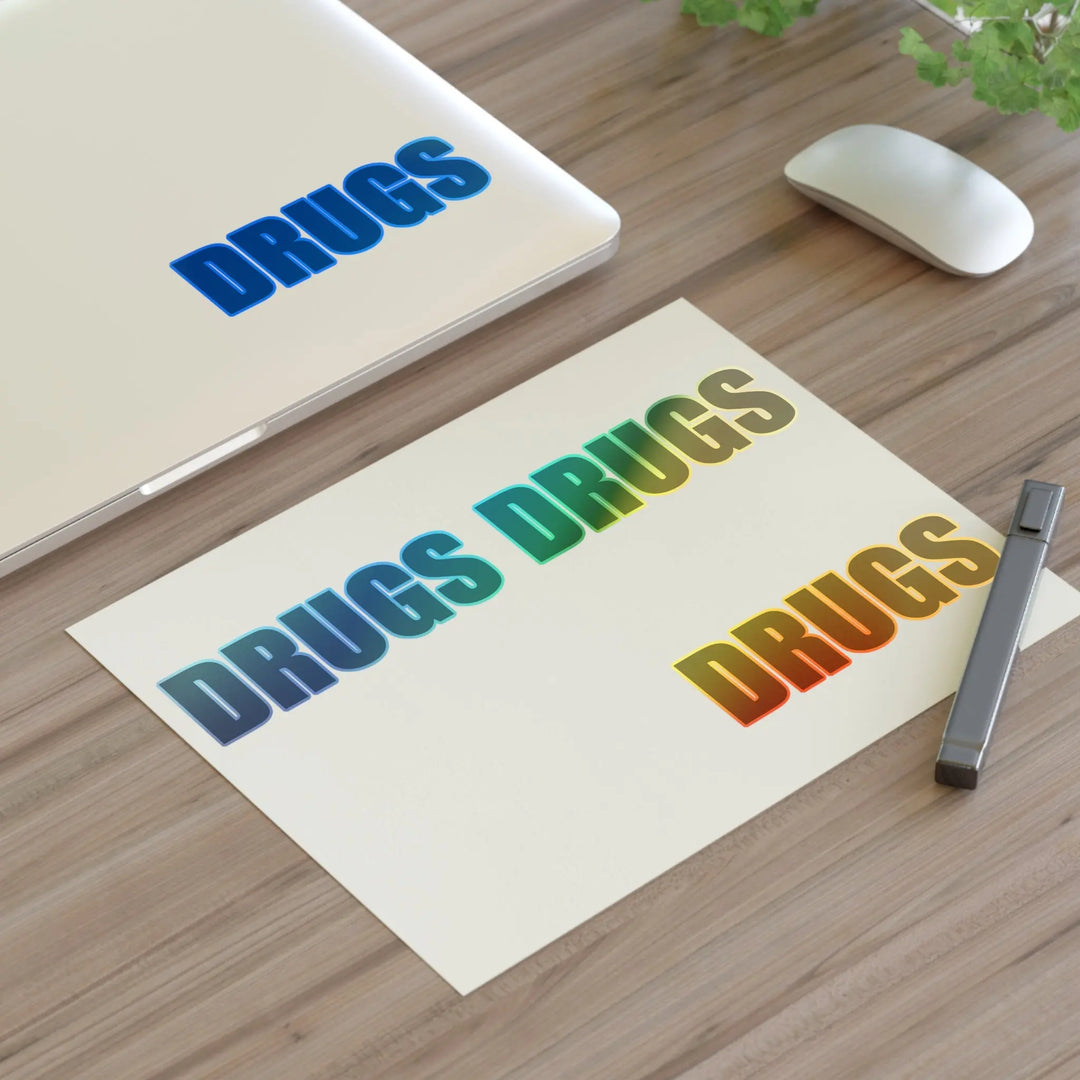 Holographic Drugs Sticker Sheets