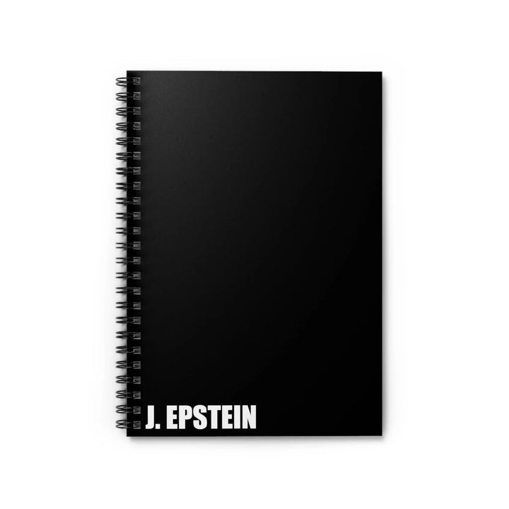 Jeffrey Epstein Black Spiral Notebook