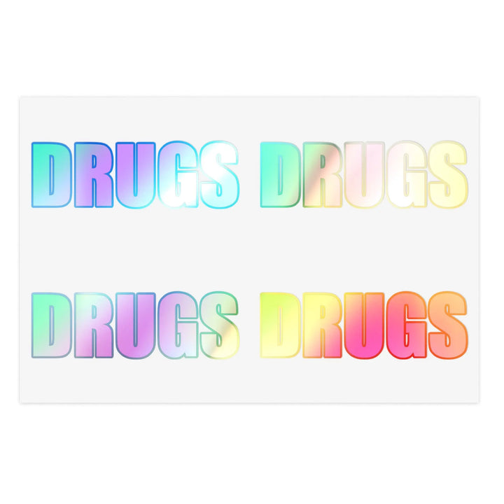 Holographic Sticker Sheet Bundle 'Drugs'