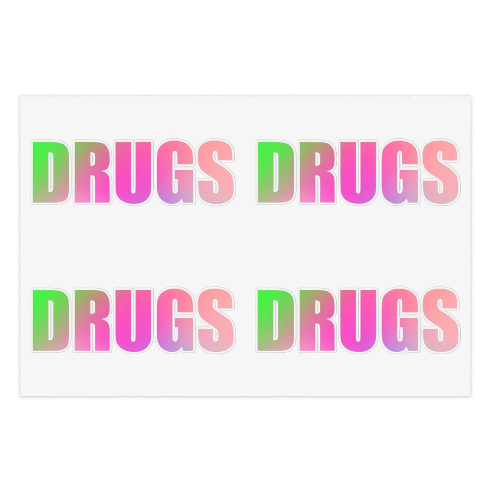 Drugs Holographic Sticker Sheet Bundle