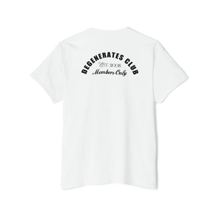 Degenerates Club White Pocket Tee Shirt