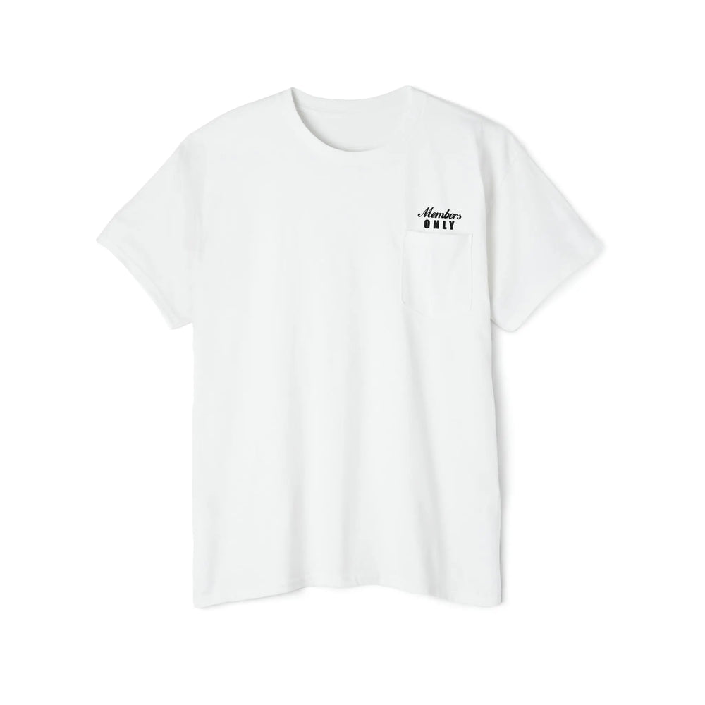 Members Only White Pocket Tee Shirt